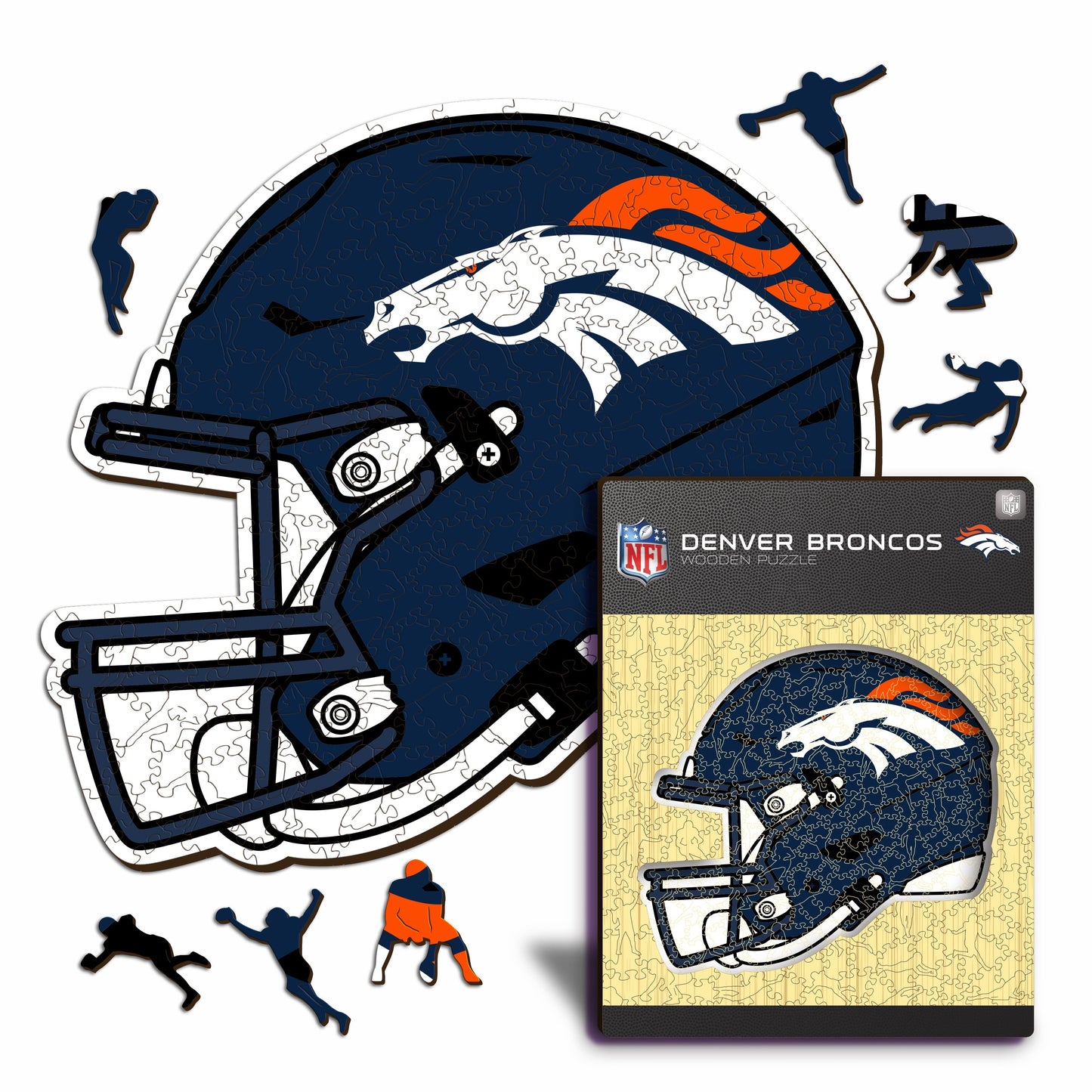 Denver Broncos™ Casco - Puzzle di Legno