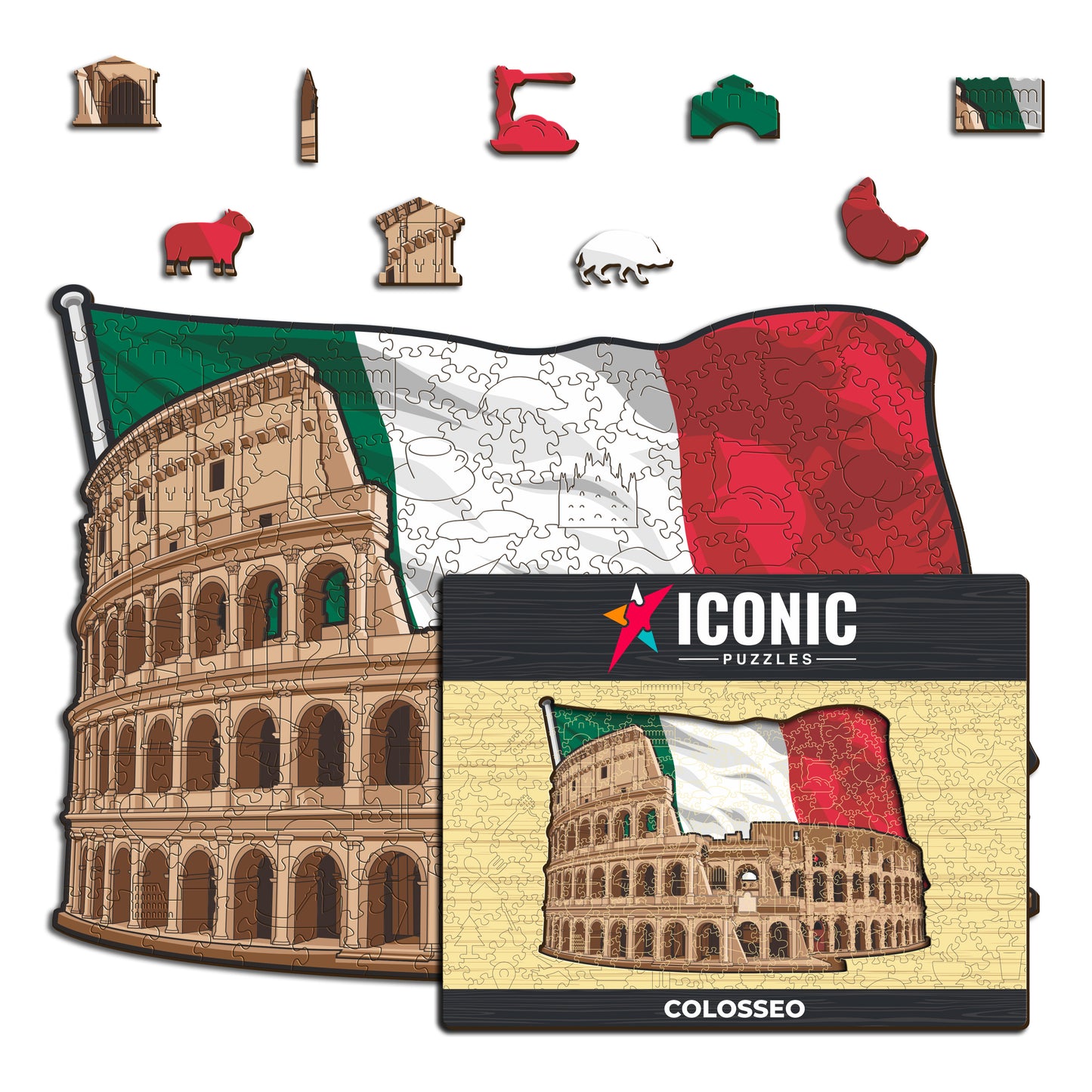 Colosseo - Puzzle di Legno