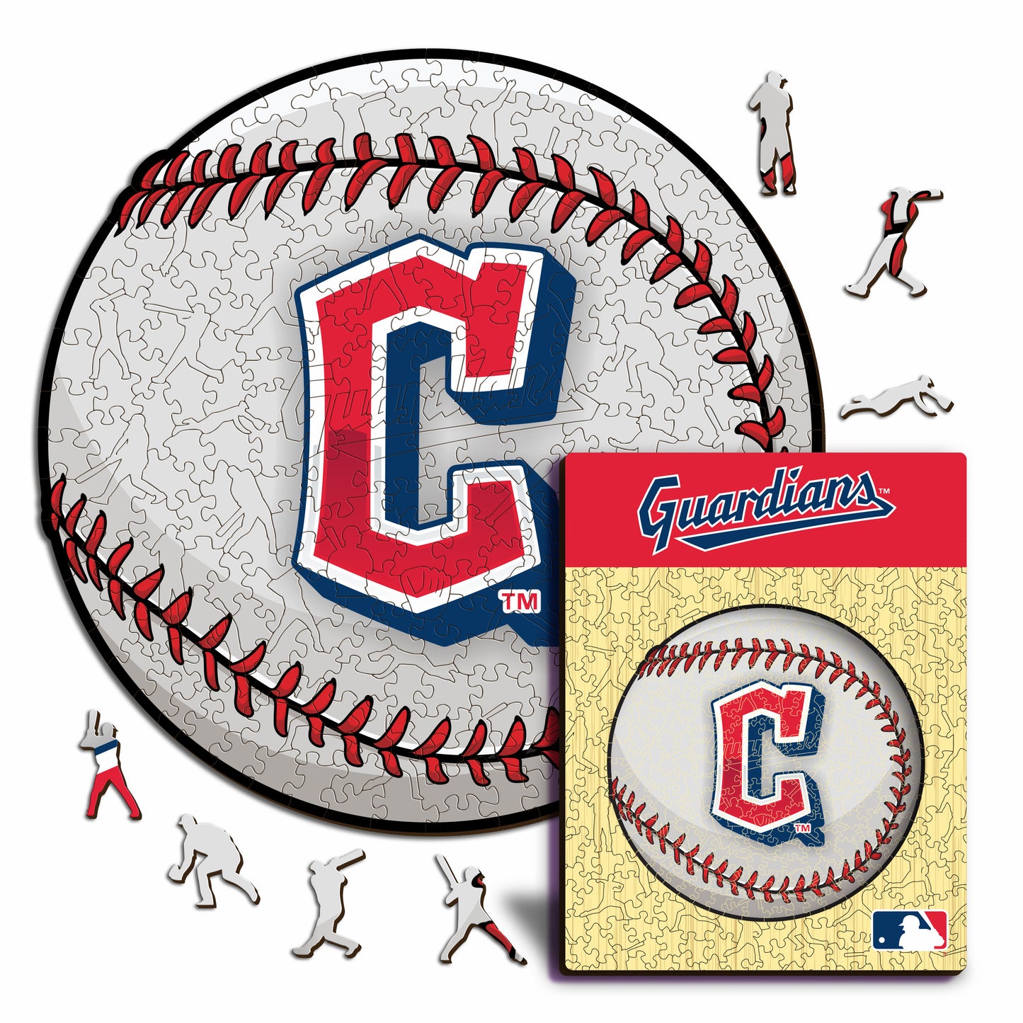 Cleveland Guardians™ Palla - Puzzle di Legno