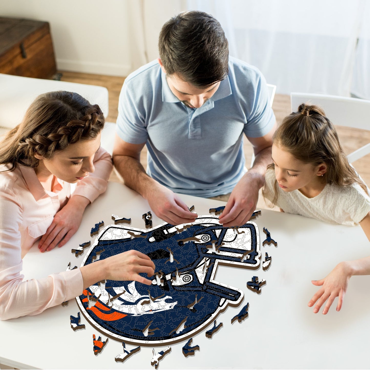 Denver Broncos™ Casco - Puzzle di Legno