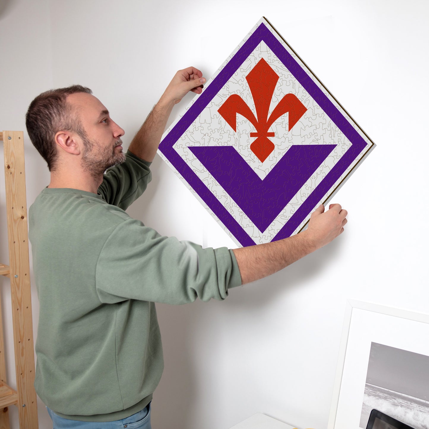Logo ACF Fiorentina® - Puzzle di Legno