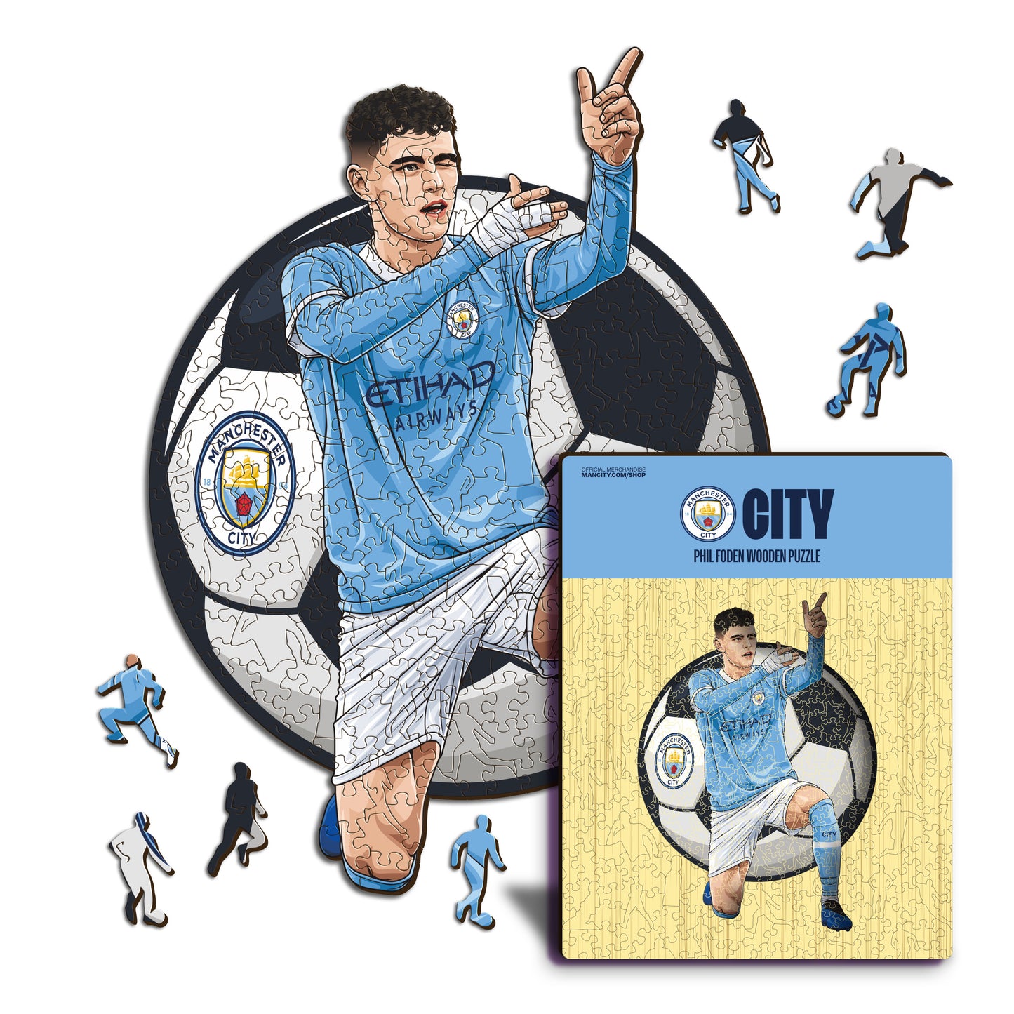 Phil Foden - Puzzle di Legno