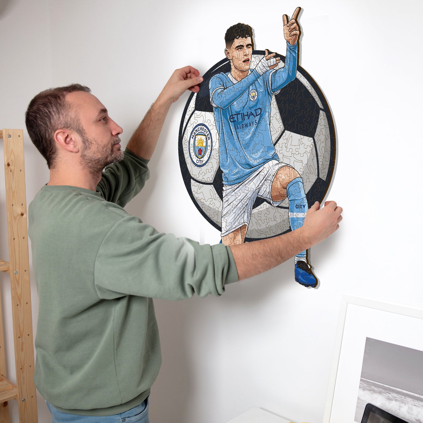 Phil Foden - Puzzle di Legno