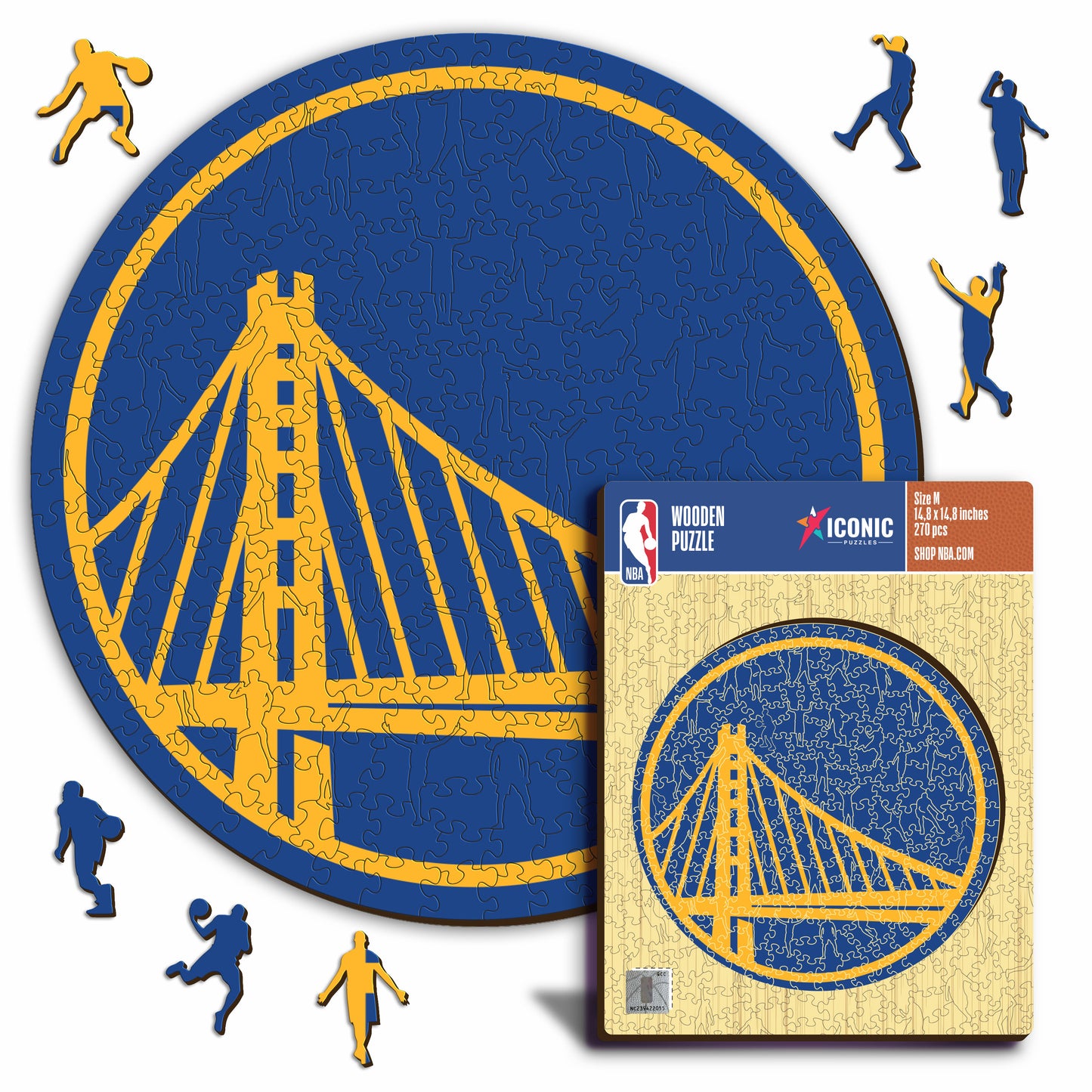 Golden State Warriors™ Logo - Puzzle di Legno