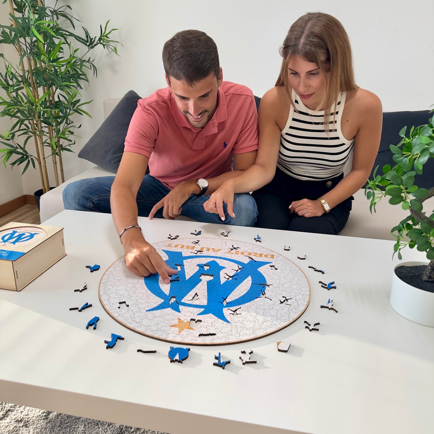 Logo Olympique de Marseille® - Puzzle di Legno