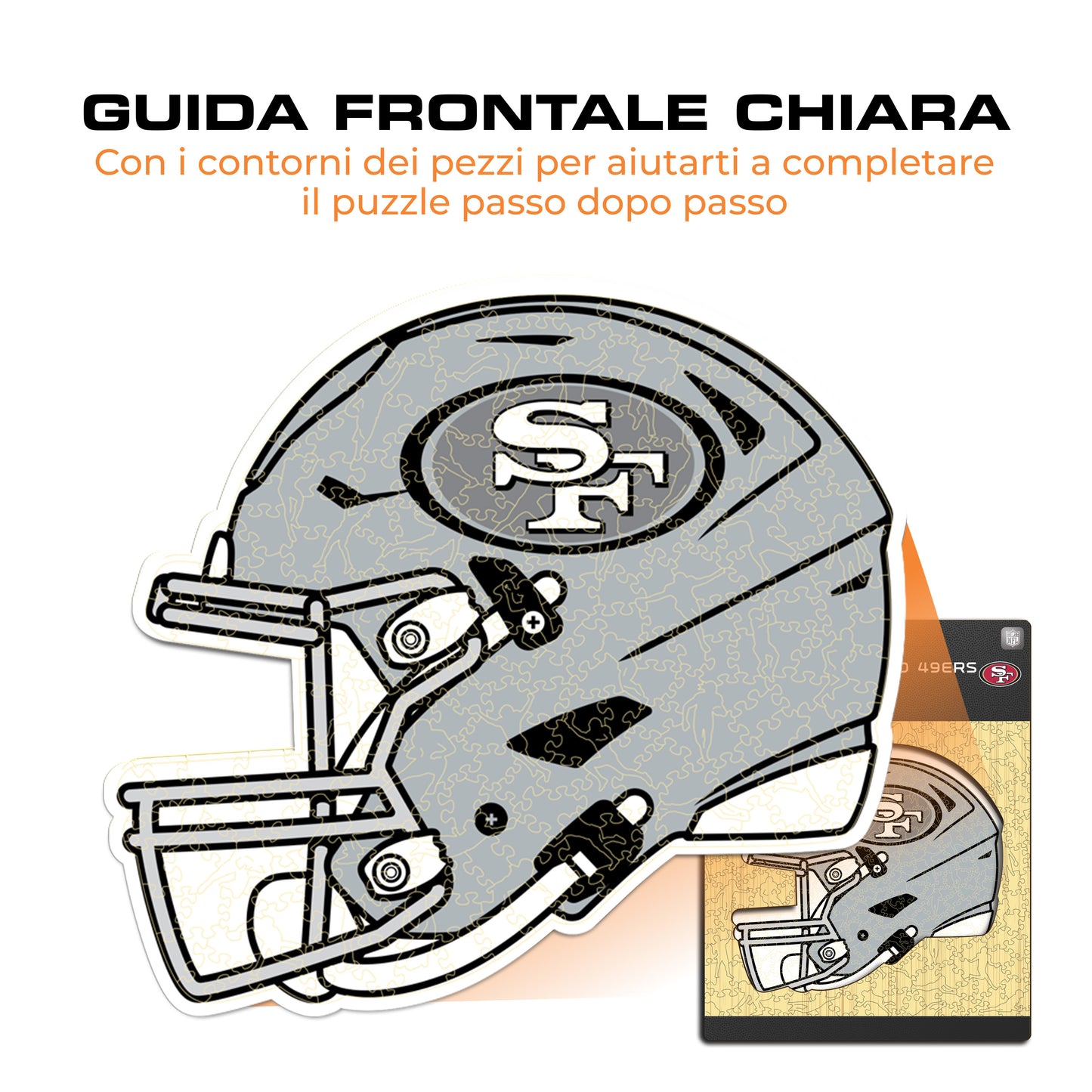 Casco San Francisco 49ers™ - Puzzle di Legno