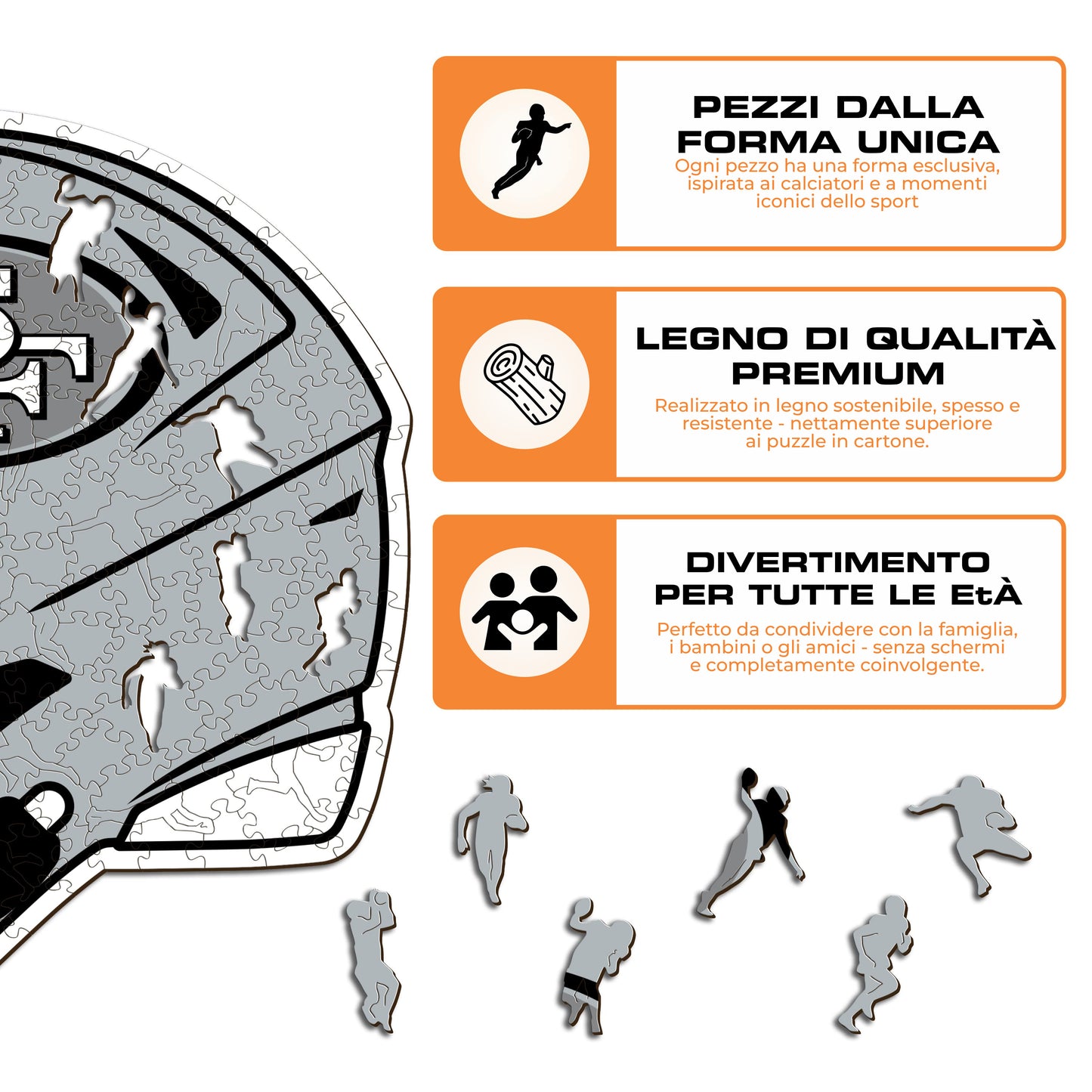 Casco San Francisco 49ers™ - Puzzle di Legno