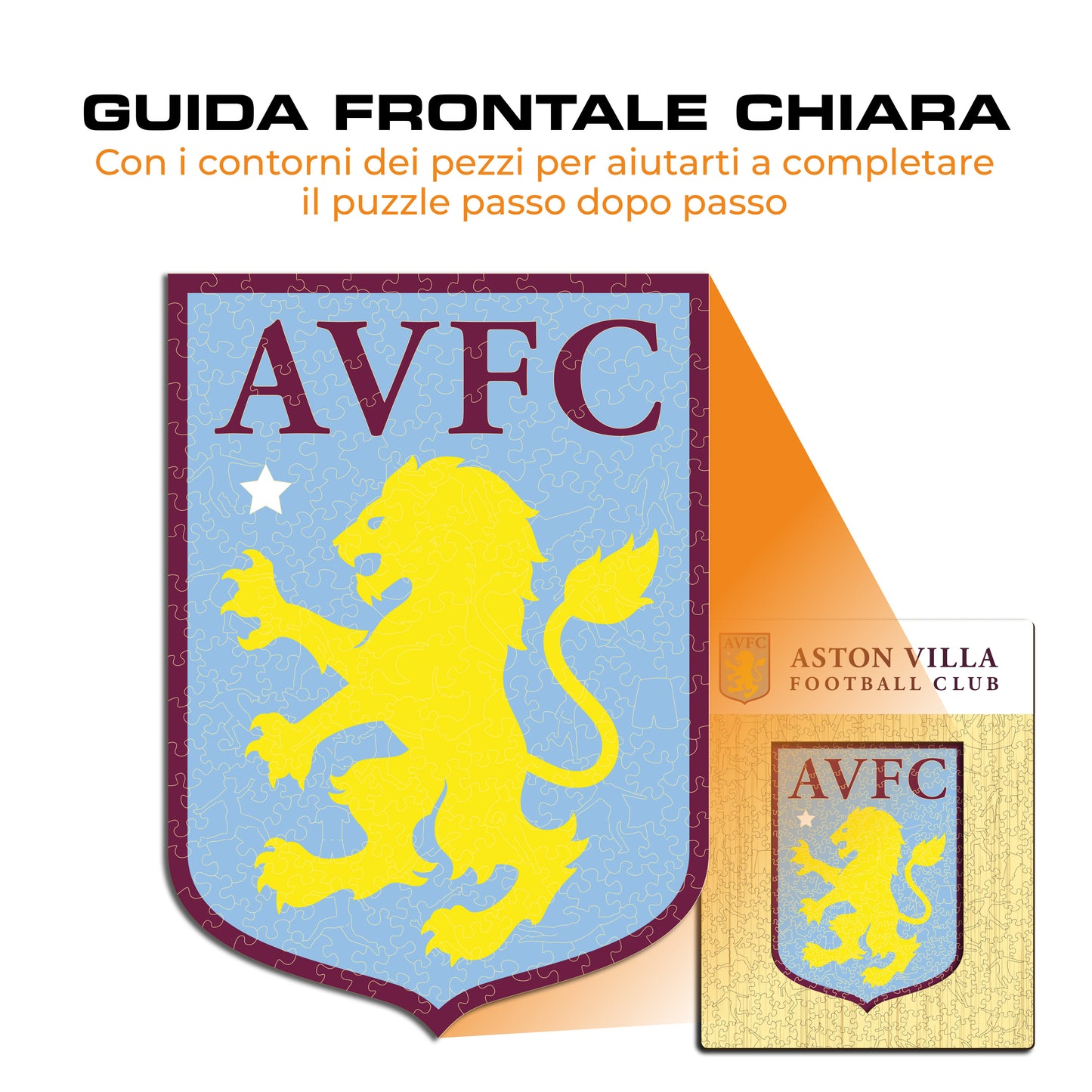 Logo Aston Villa® - Puzzle di Legno