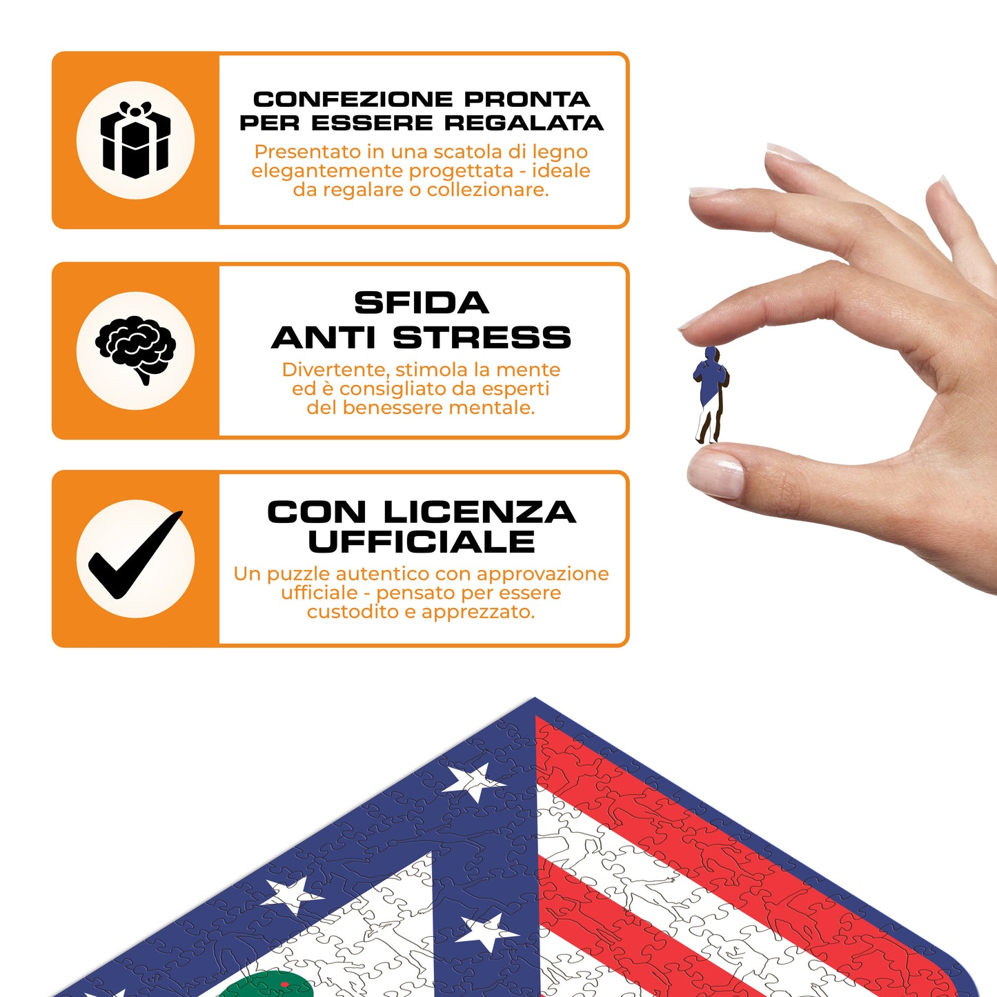 Atlético Madrid® Logo - Puzzle di Legno