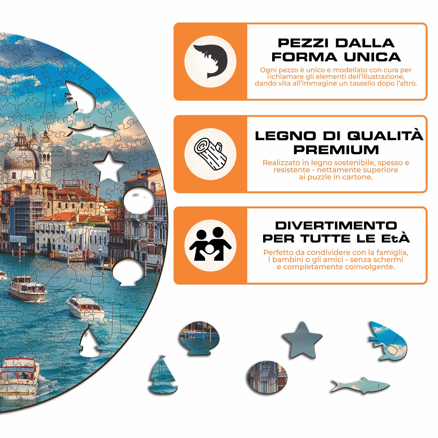 Incantevole Venezia - Puzzle di Legno