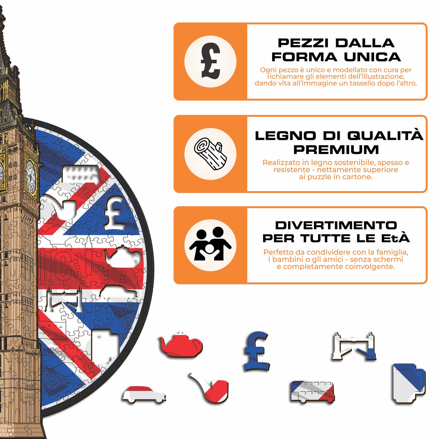 Big Ben - Puzzle di Legno
