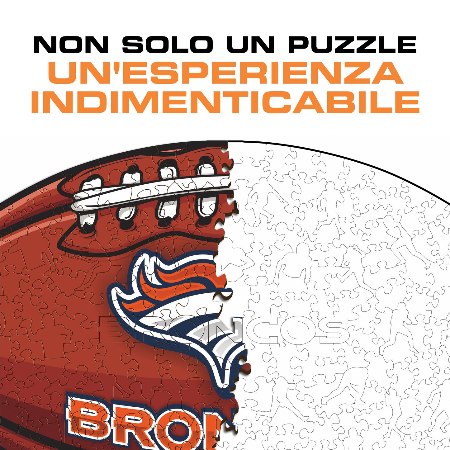 Palla Denver Broncos™ - Puzzle di Legno