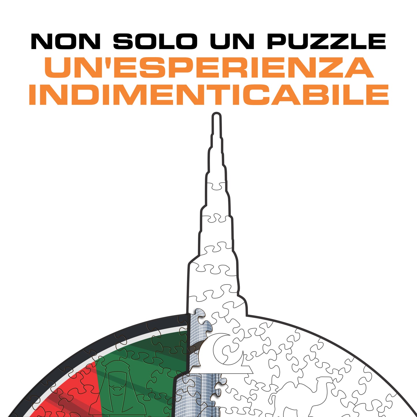 Burj Khalifa - Puzzle di Legno
