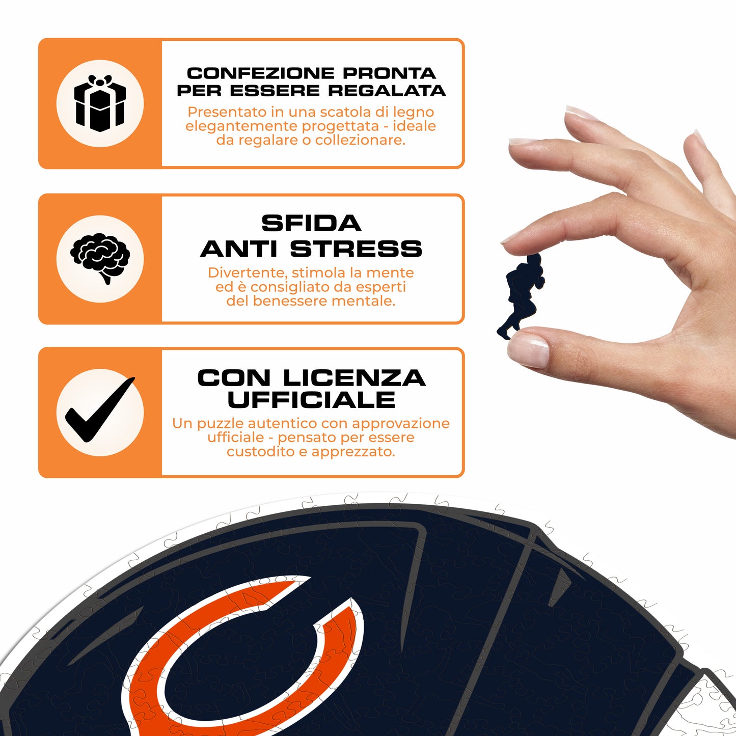 Casco Chicago Bears™ - Puzzle di Legno