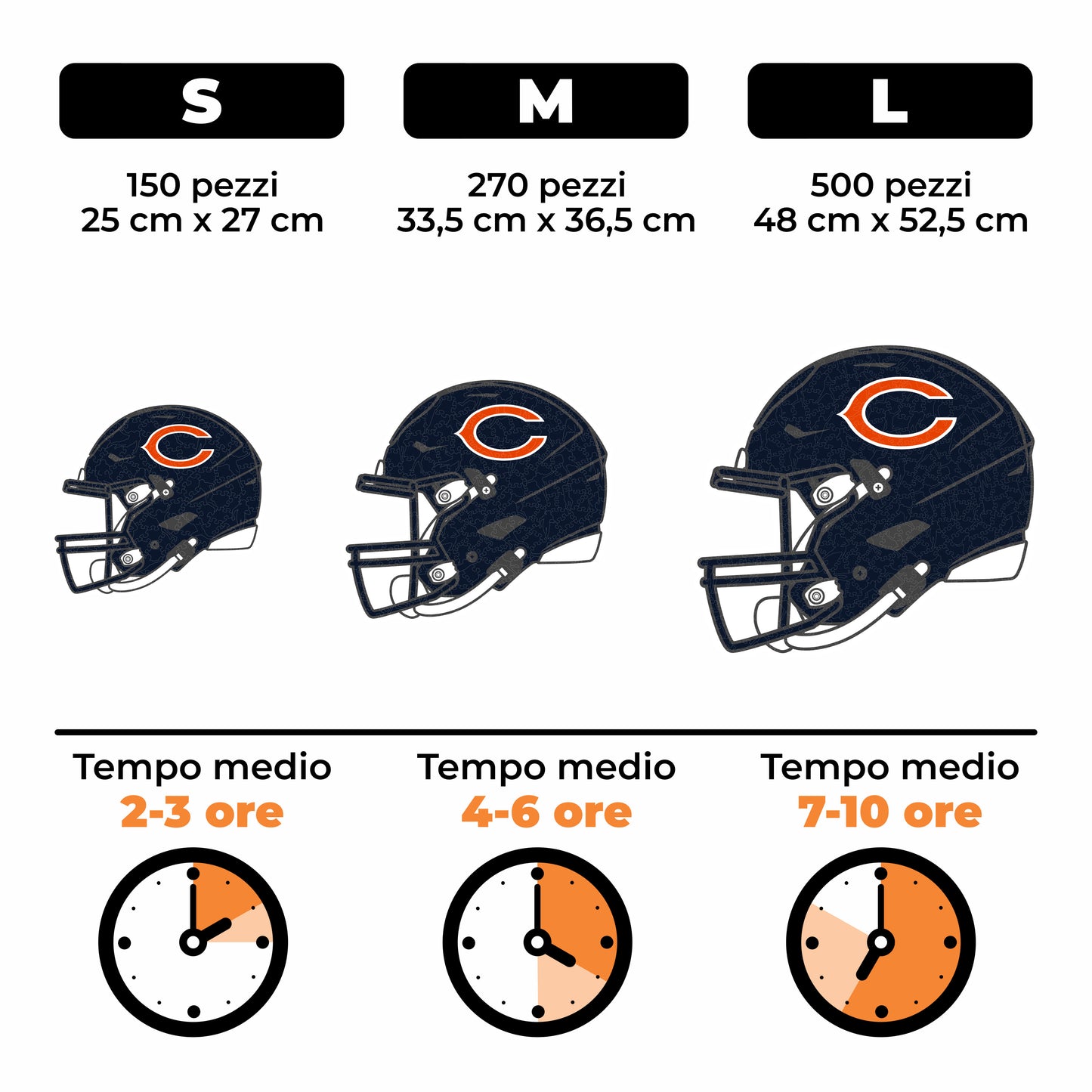 Casco Chicago Bears™ - Puzzle di Legno