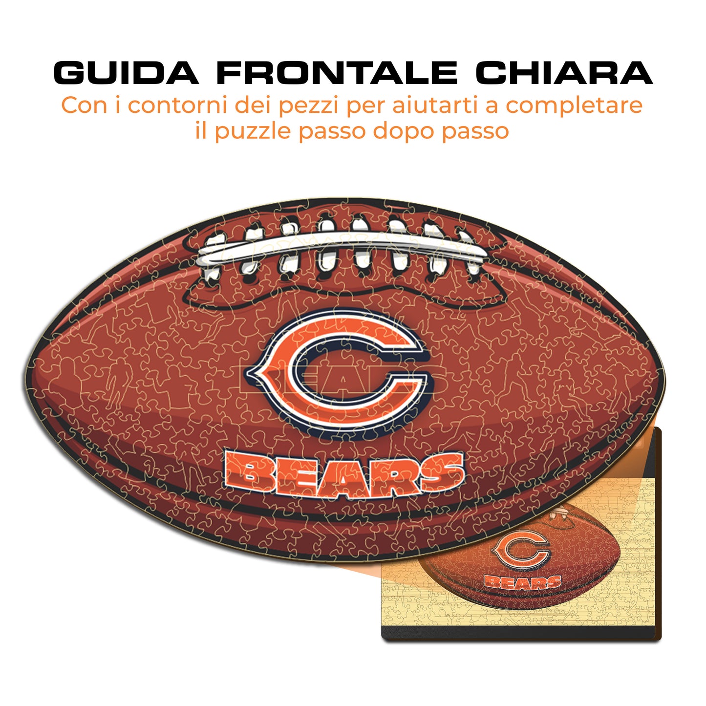 Palla Chicago Bears™ - Puzzle di Legno