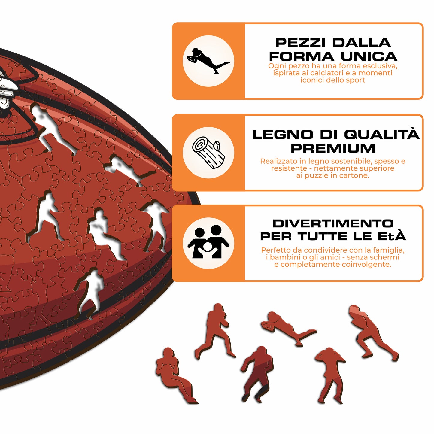 Palla Chicago Bears™ - Puzzle di Legno