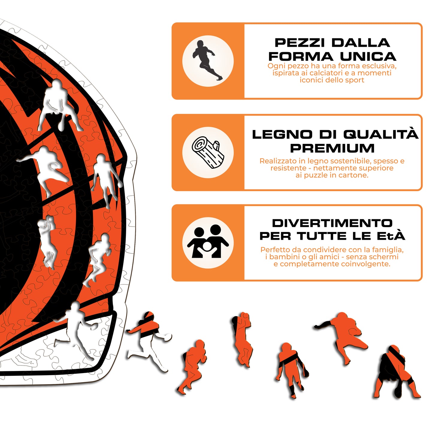 Casco Cincinnati Bengals™ - Puzzle di Legno