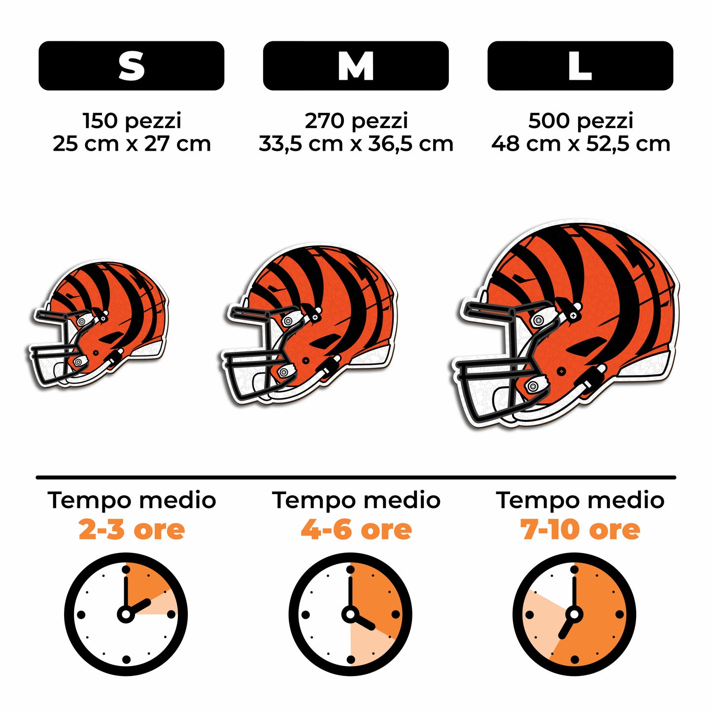 Casco Cincinnati Bengals™ - Puzzle di Legno