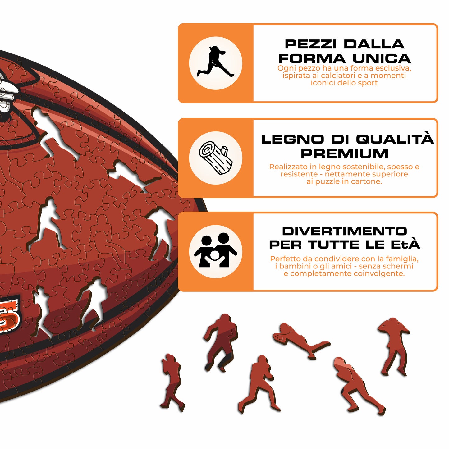 Palla Cincinnati Bengals™ - Puzzle di Legno