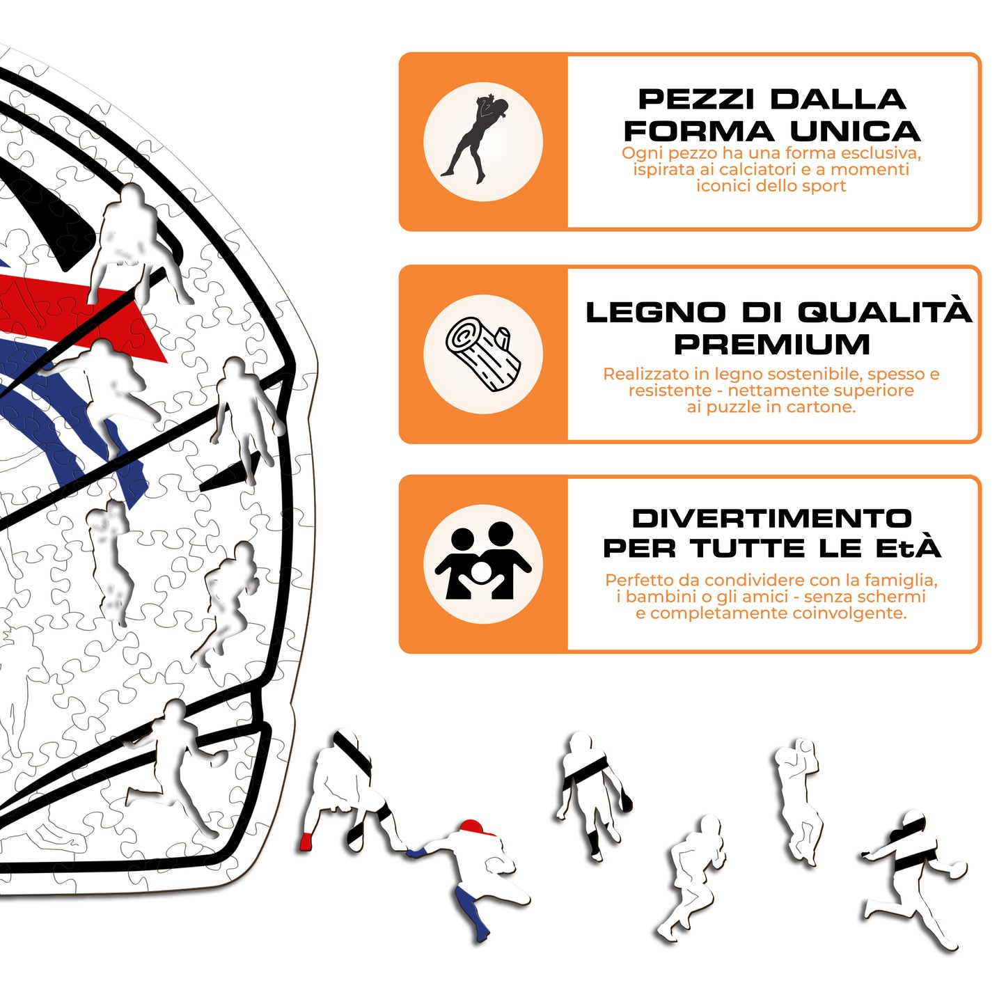 Casco Buffalo Bills™ - Puzzle di Legno