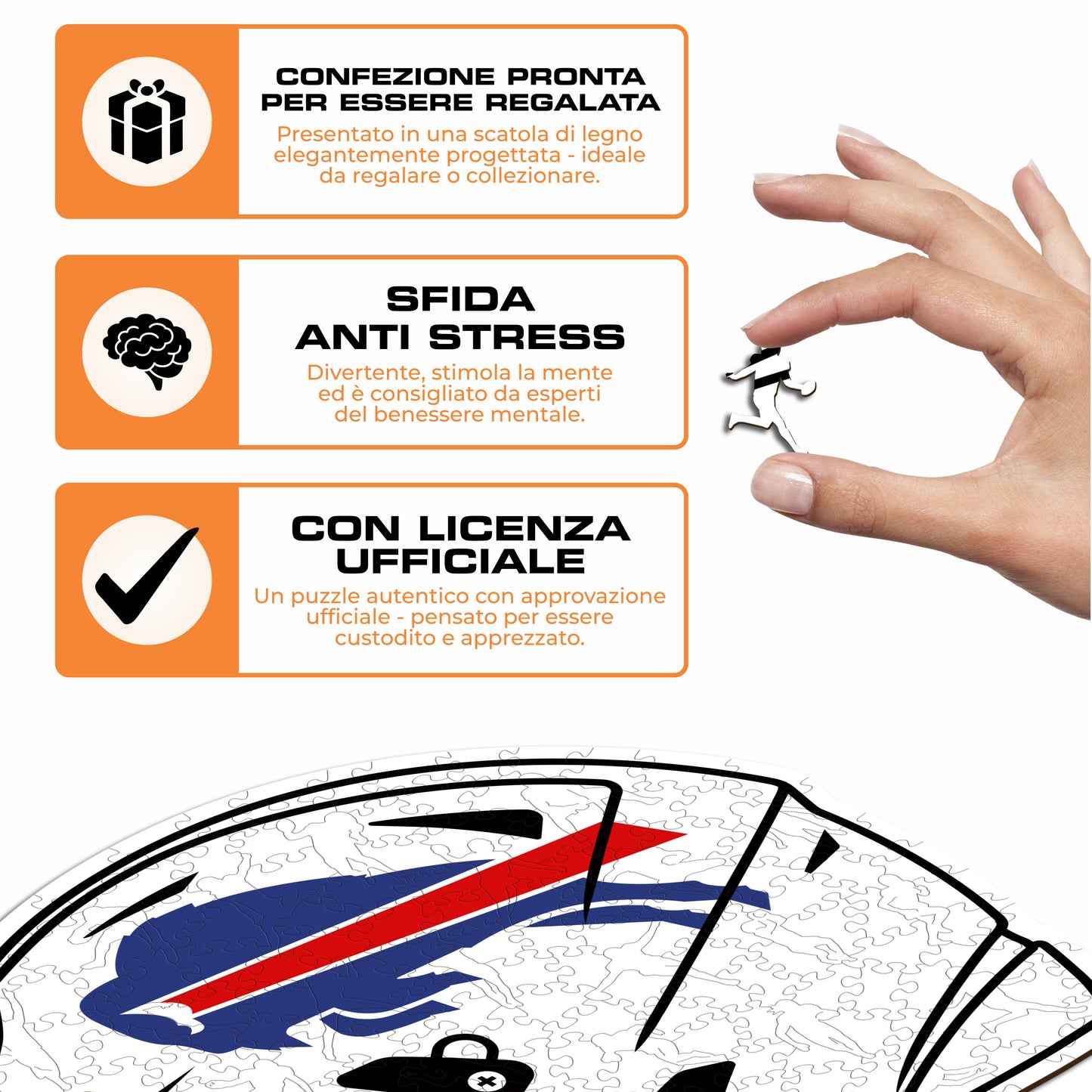 Casco Buffalo Bills™ - Puzzle di Legno