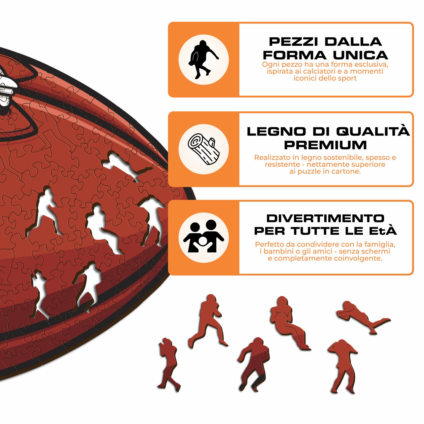 Palla Buffalo Bills™ - Puzzle di Legno