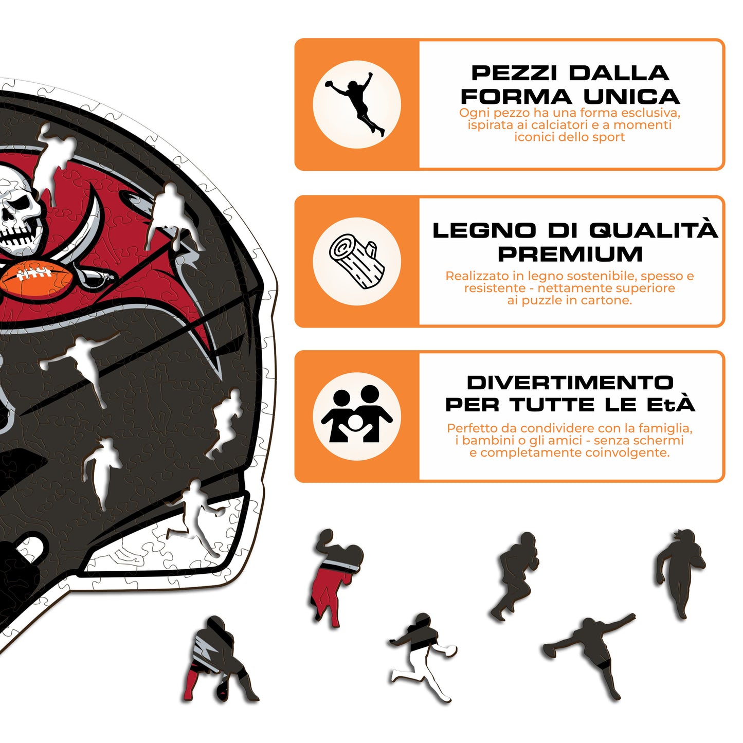 Casco Tampa Bay Buccaneers™ - Puzzle di Legno