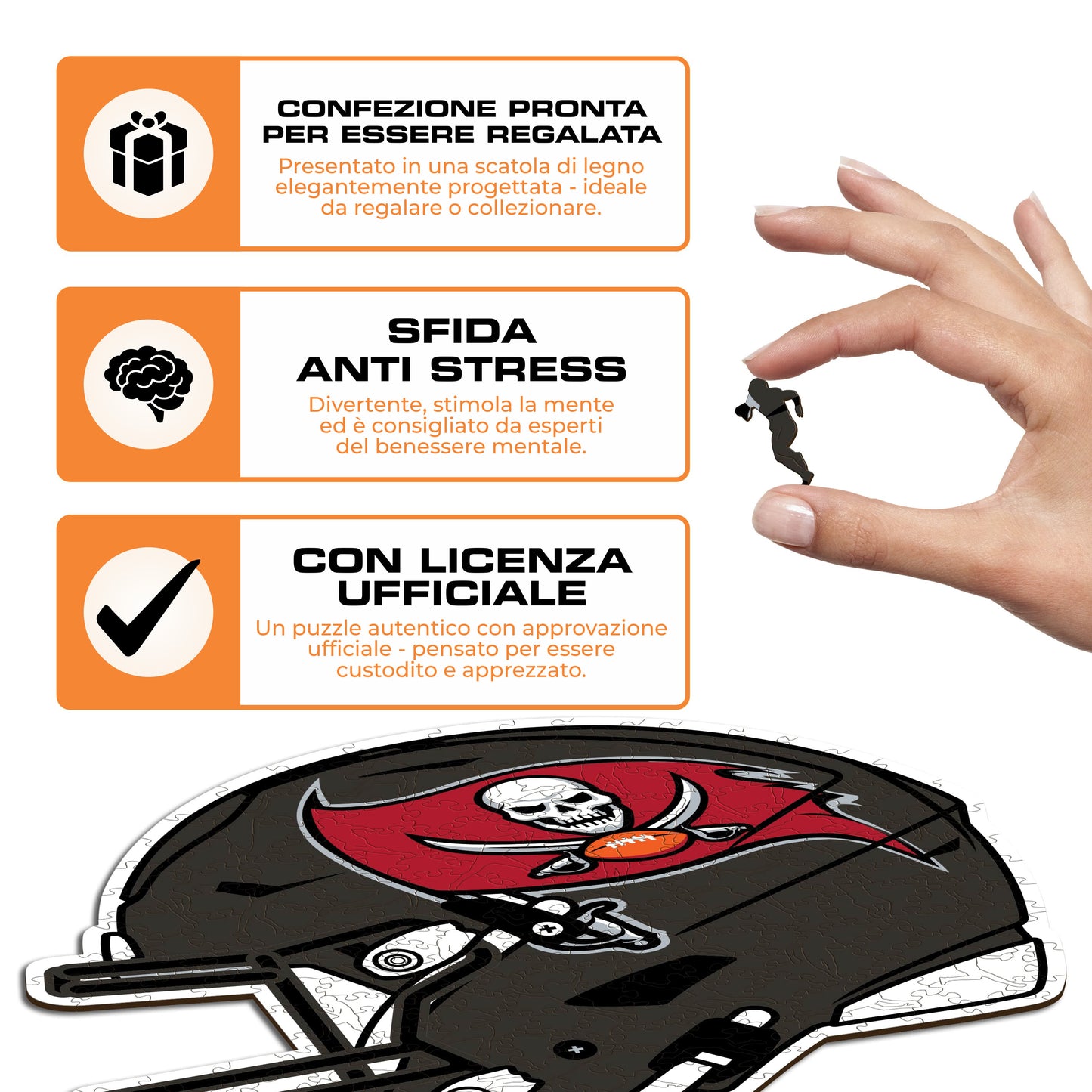Casco Tampa Bay Buccaneers™ - Puzzle di Legno