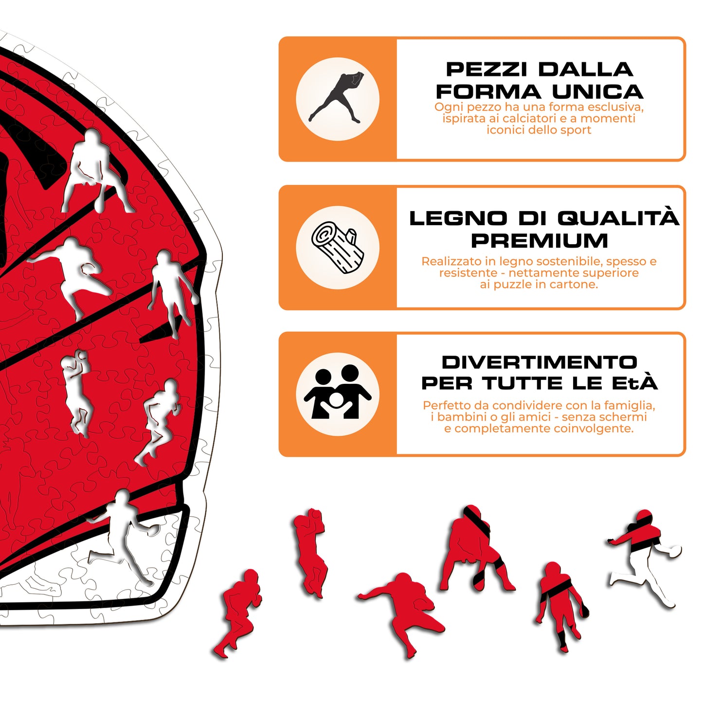 Casco Kansas City Chiefs™ - Puzzle di Legno