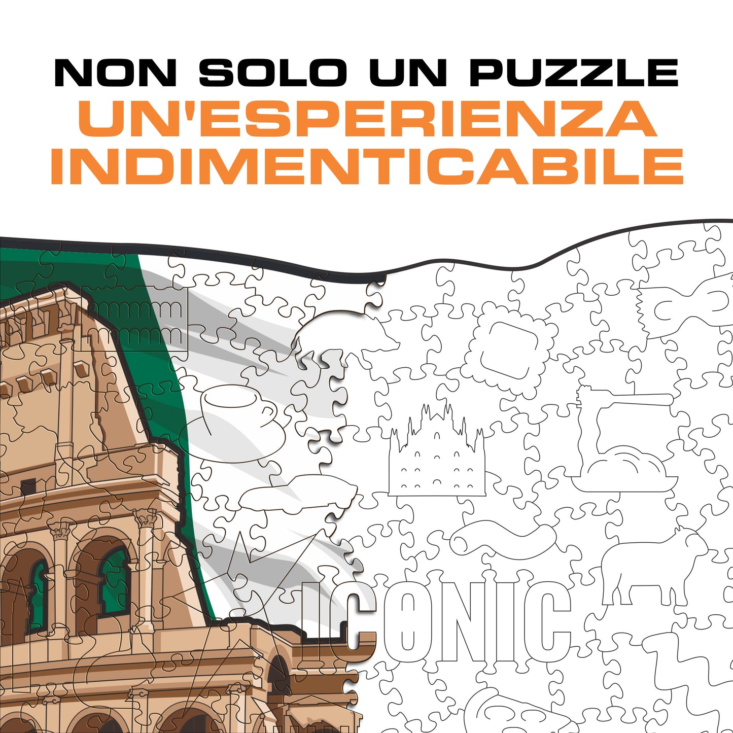Colosseo - Puzzle di Legno