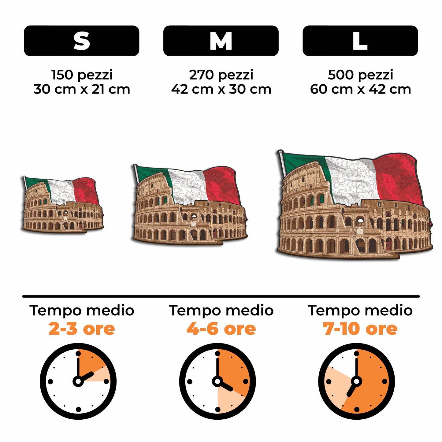 Colosseo - Puzzle di Legno