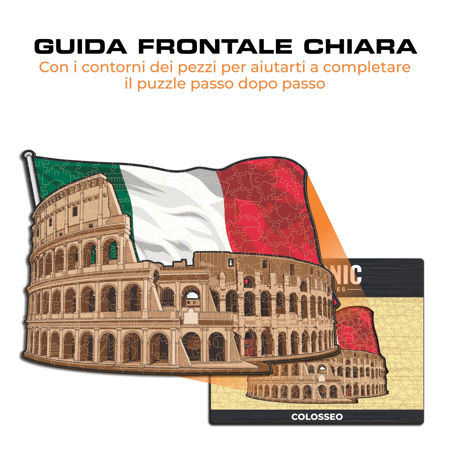 Colosseo - Puzzle di Legno