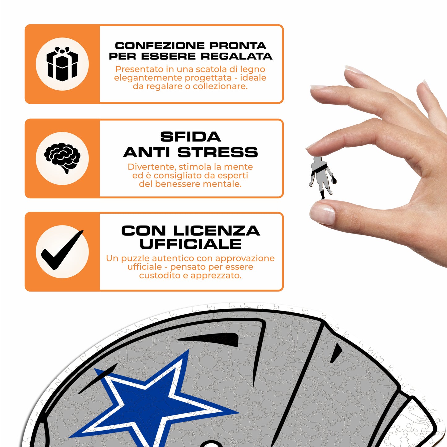 Casco Dallas Cowboys™ - Puzzle di Legno