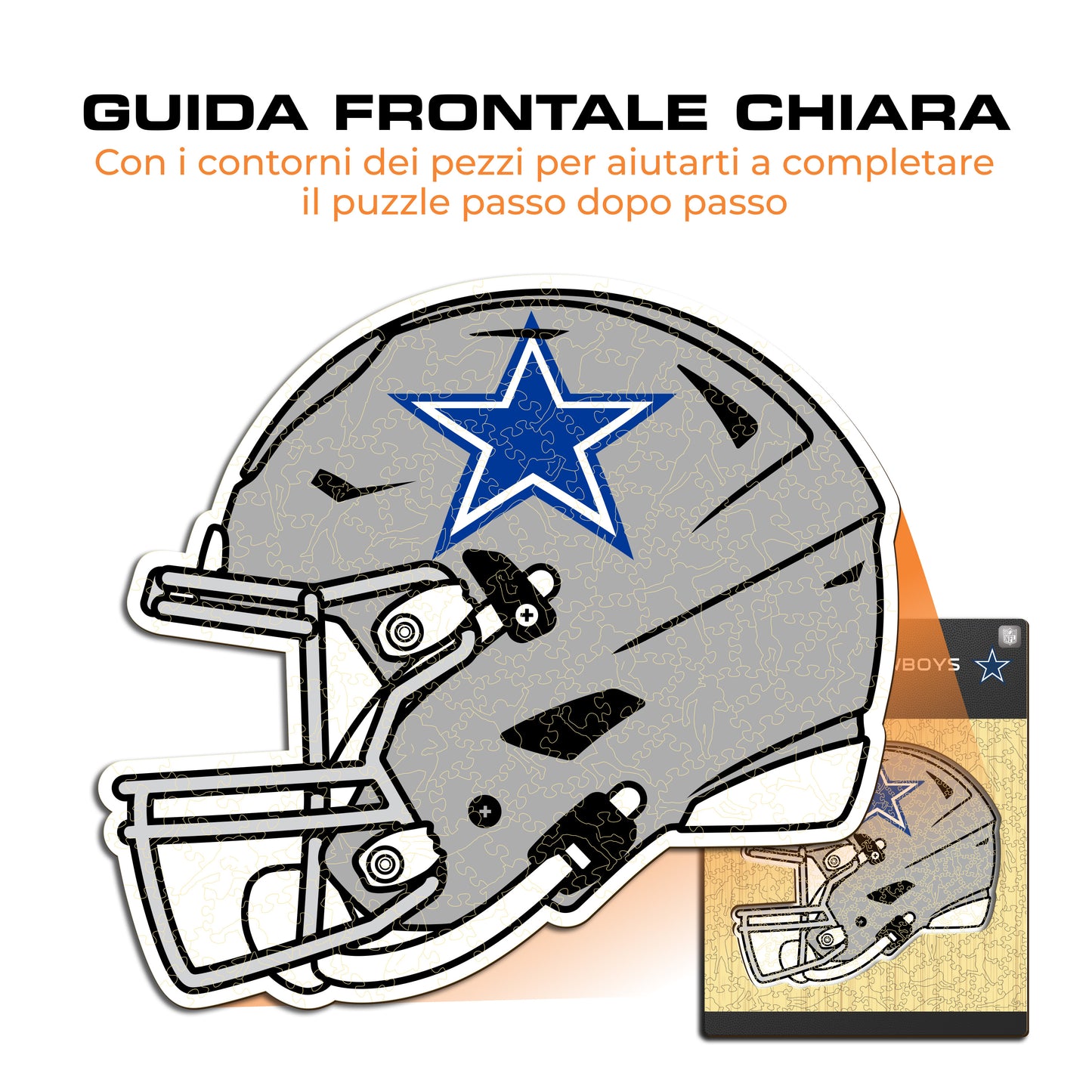 Casco Dallas Cowboys™ - Puzzle di Legno