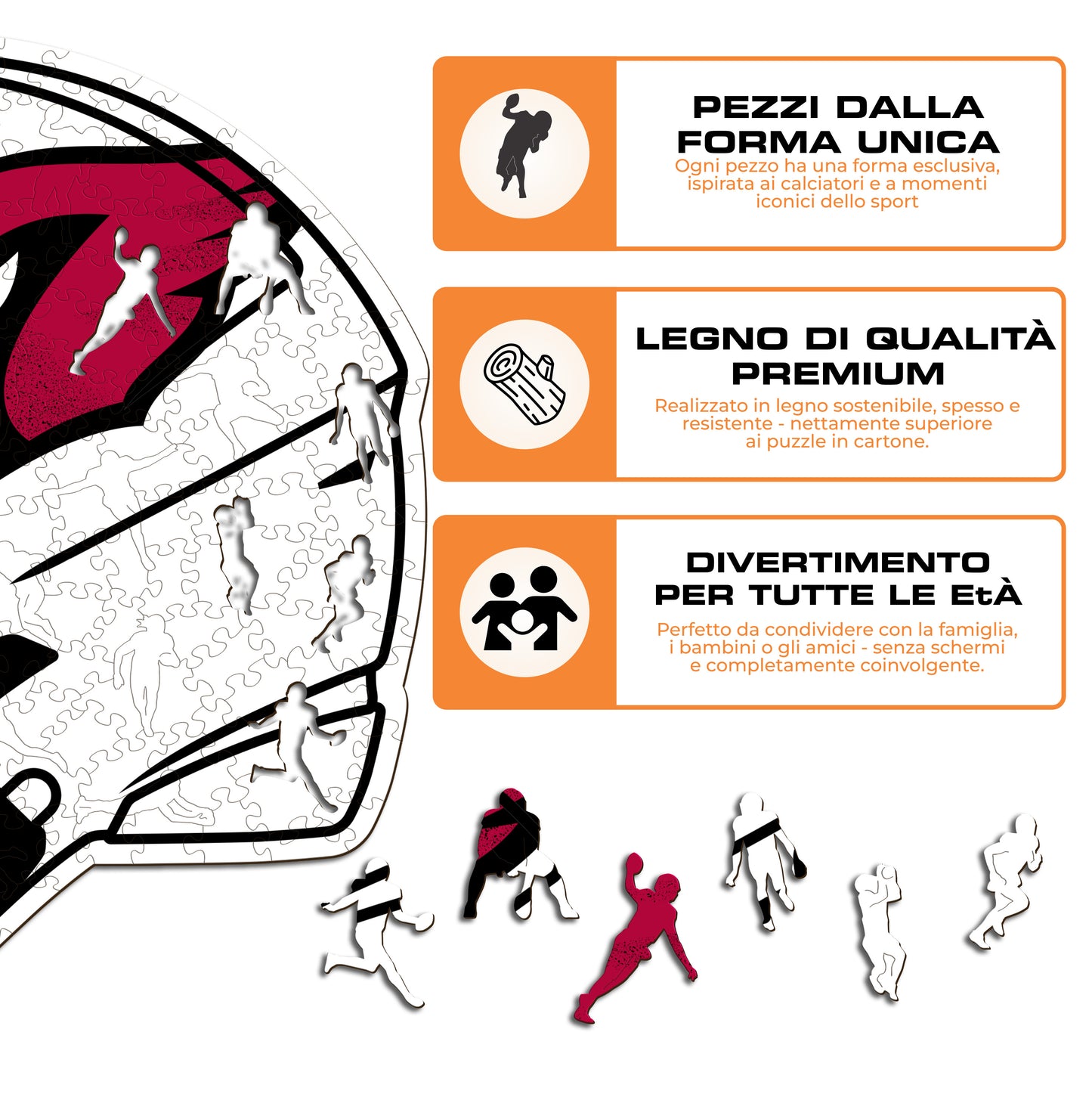 Casco Arizona Cardinals™ - Puzzle di Legno