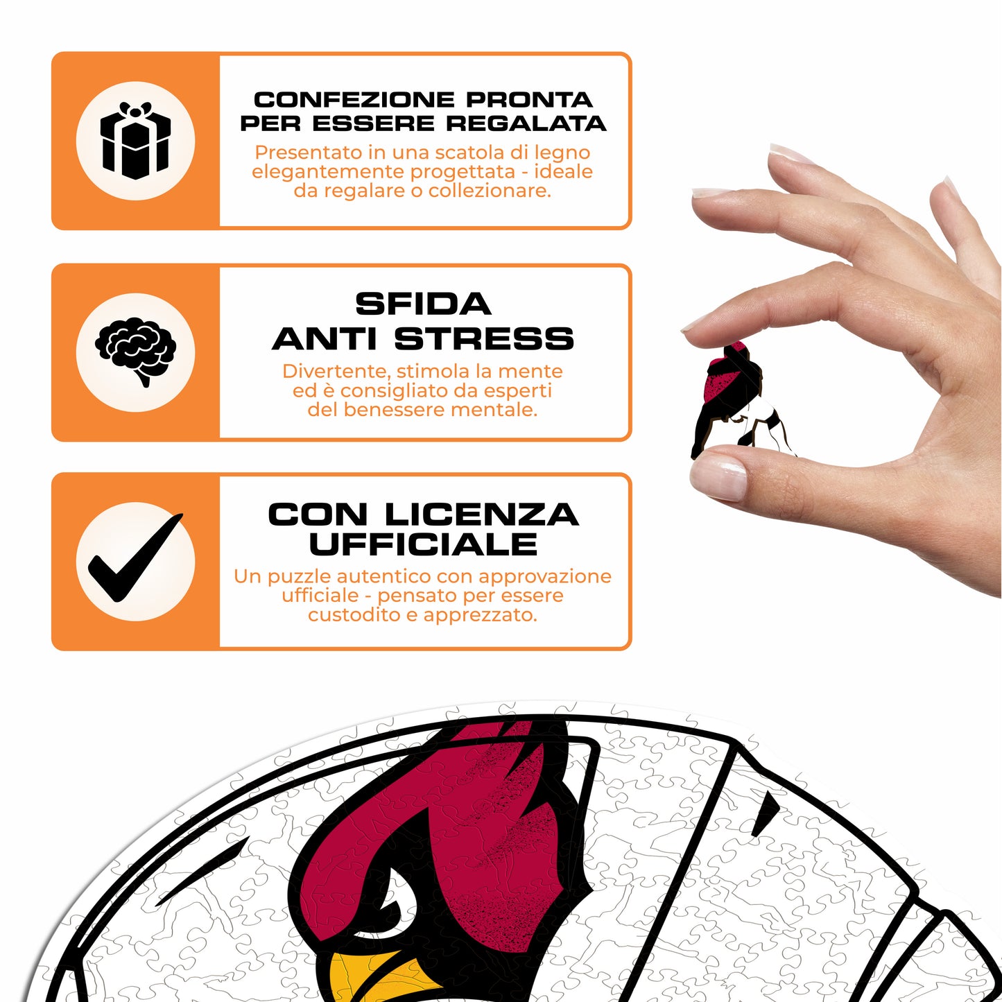 Casco Arizona Cardinals™ - Puzzle di Legno