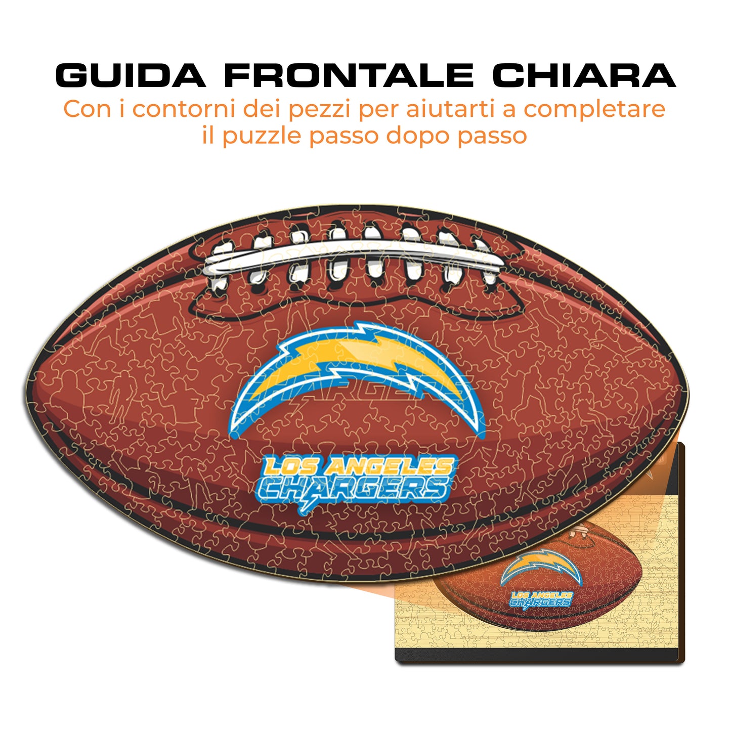 Palla Los Angeles Chargers™ - Puzzle di Legno