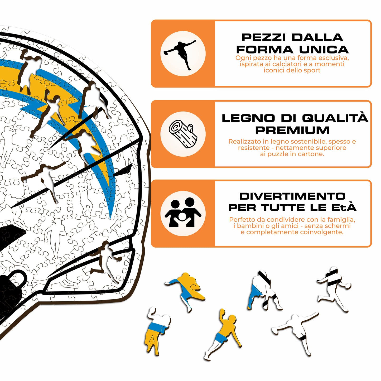 Casco Los Angeles Chargers™ - Puzzle di Legno