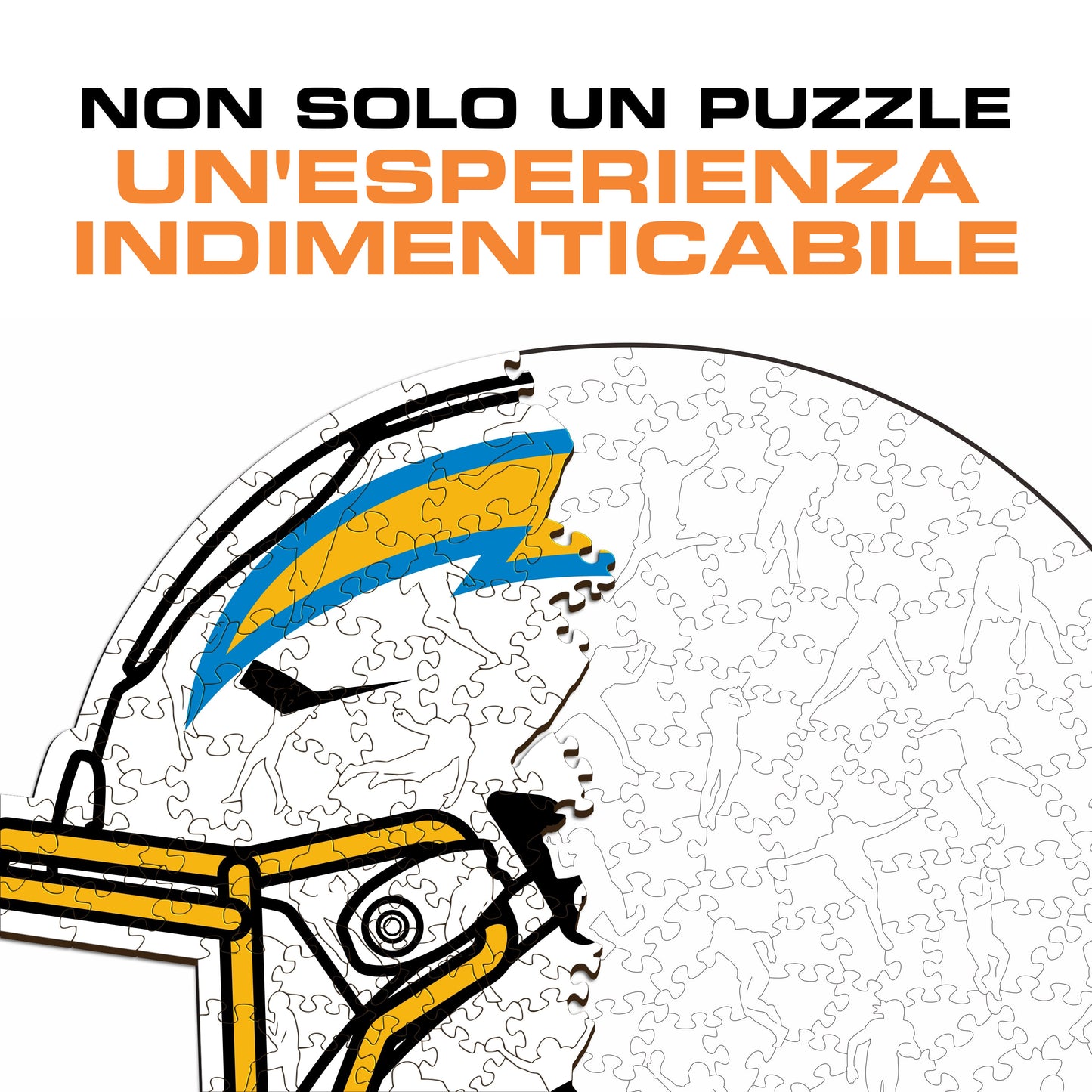 Casco Los Angeles Chargers™ - Puzzle di Legno