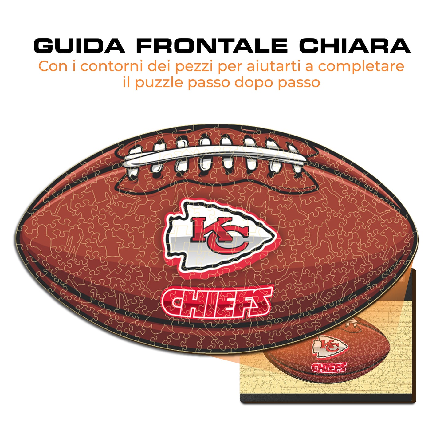 Palla Kansas City Chiefs™ - Puzzle di Legno