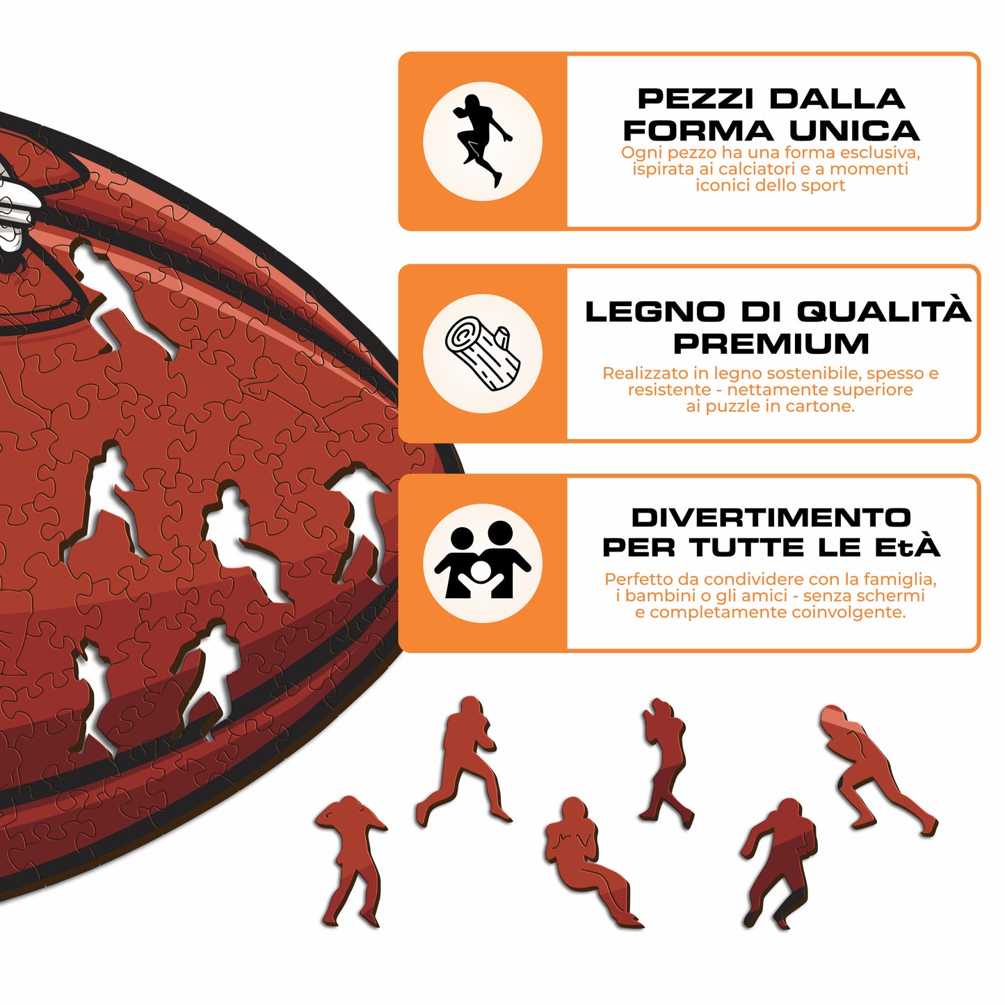 Palla Kansas City Chiefs™ - Puzzle di Legno