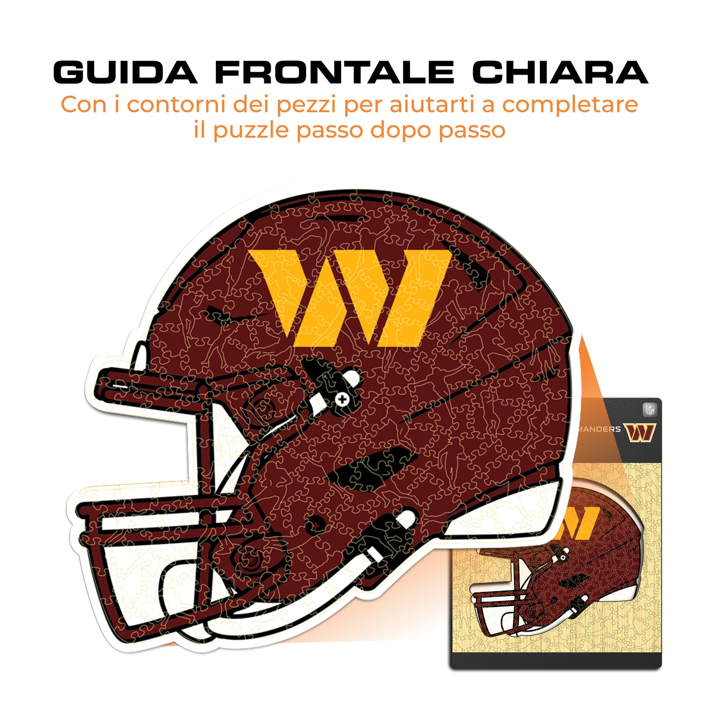 Casco Washington Commanders™ - Puzzle di Legno