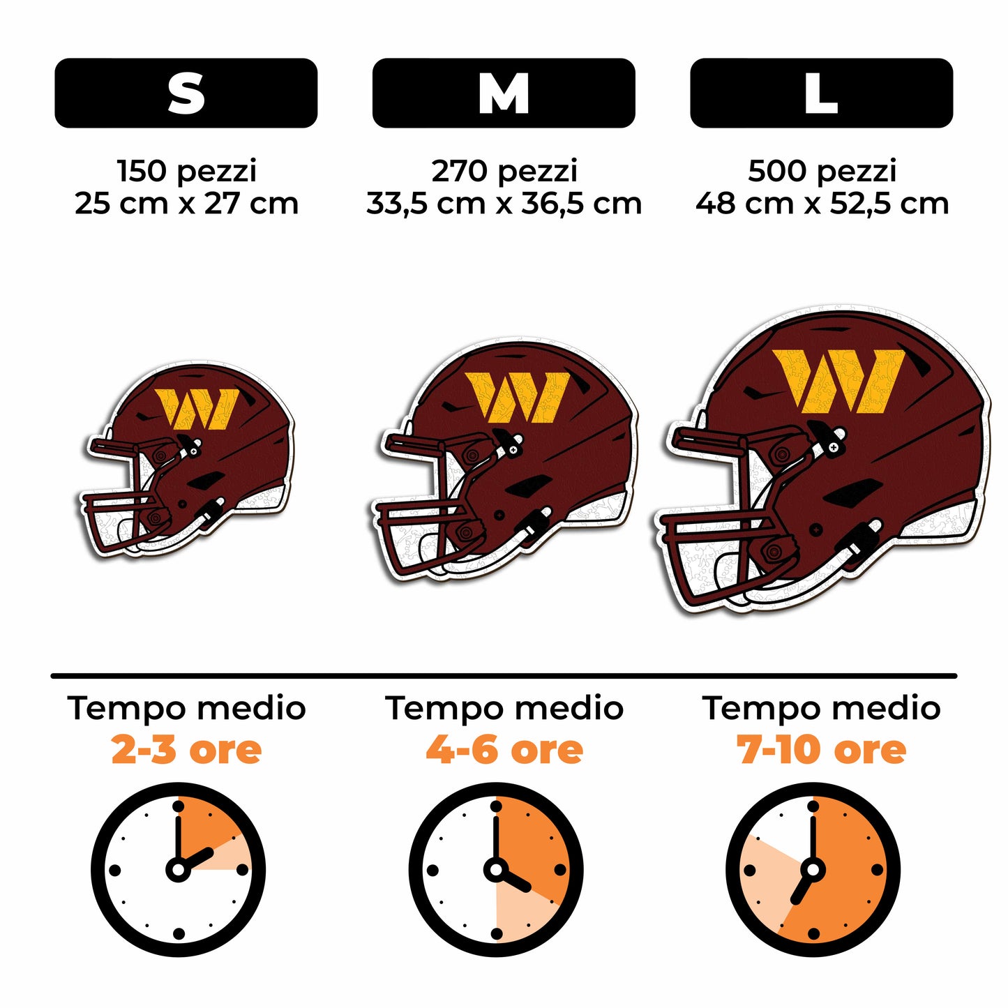Casco Washington Commanders™ - Puzzle di Legno