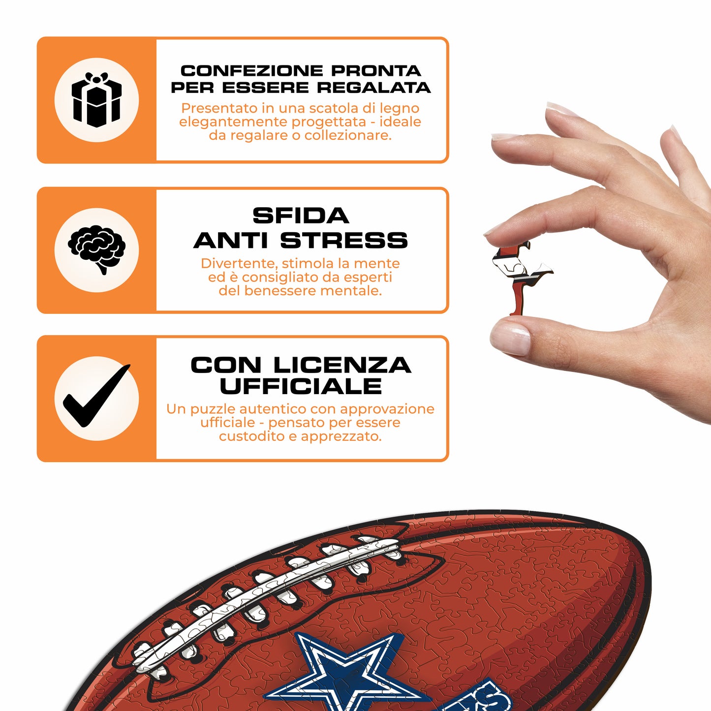 Palla Dallas Cowboys™ - Puzzle di Legno