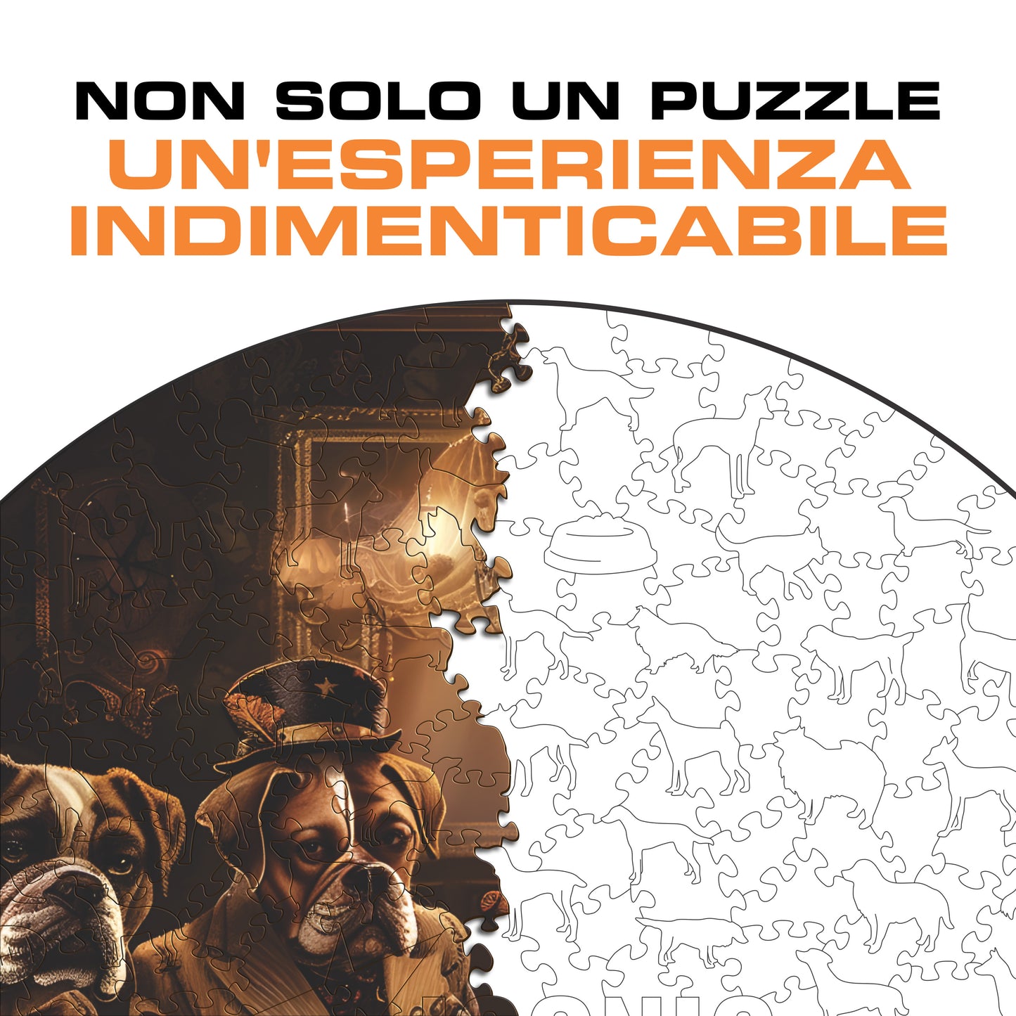 Cani Giocando a Poker - Puzzle di Legno