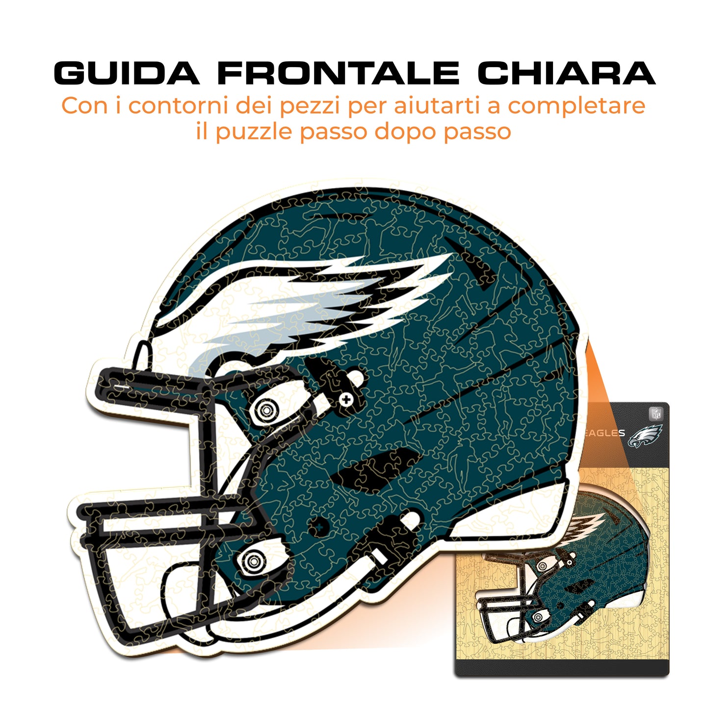 Casco Philadelphia Eagles™ - Puzzle di Legno