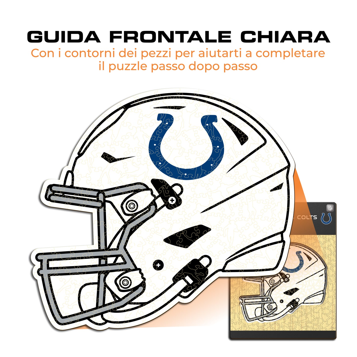 Casco Indianapolis Colts™ - Puzzle di Legno