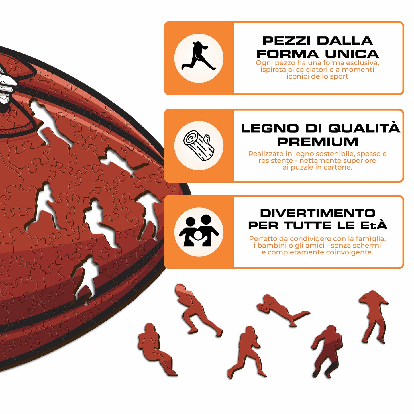 Palla Jacksonville Jaguars™ - Puzzle di Legno