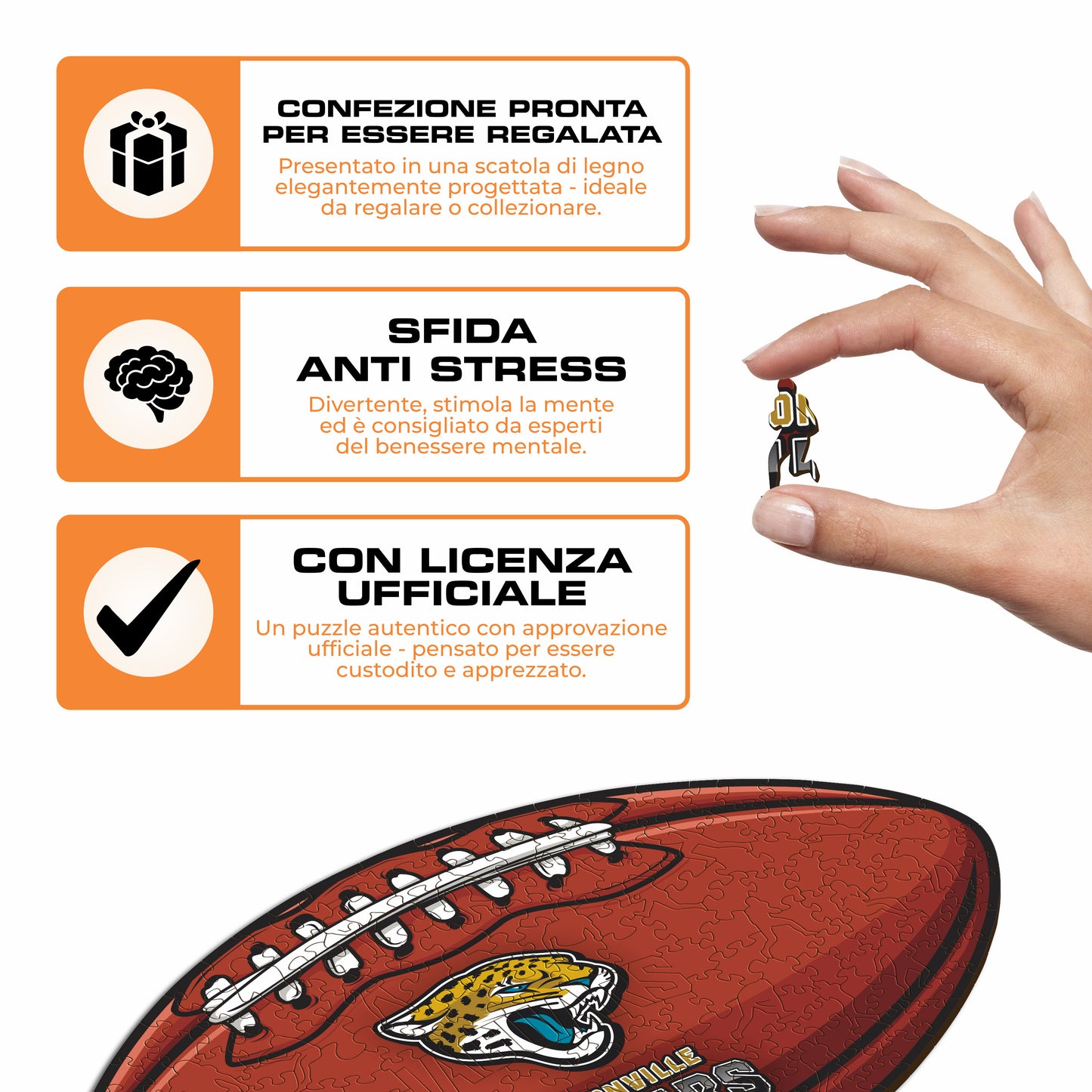 Palla Jacksonville Jaguars™ - Puzzle di Legno